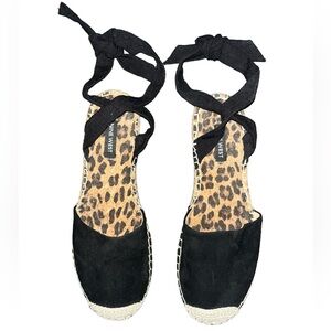 Nine West WNMORE2 Animal Print Espadrille Flats Women’s Size 7M